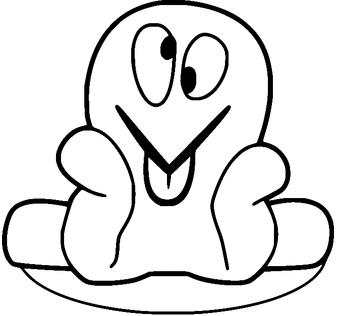 Blekksprut fra Pocoyo fargelegging