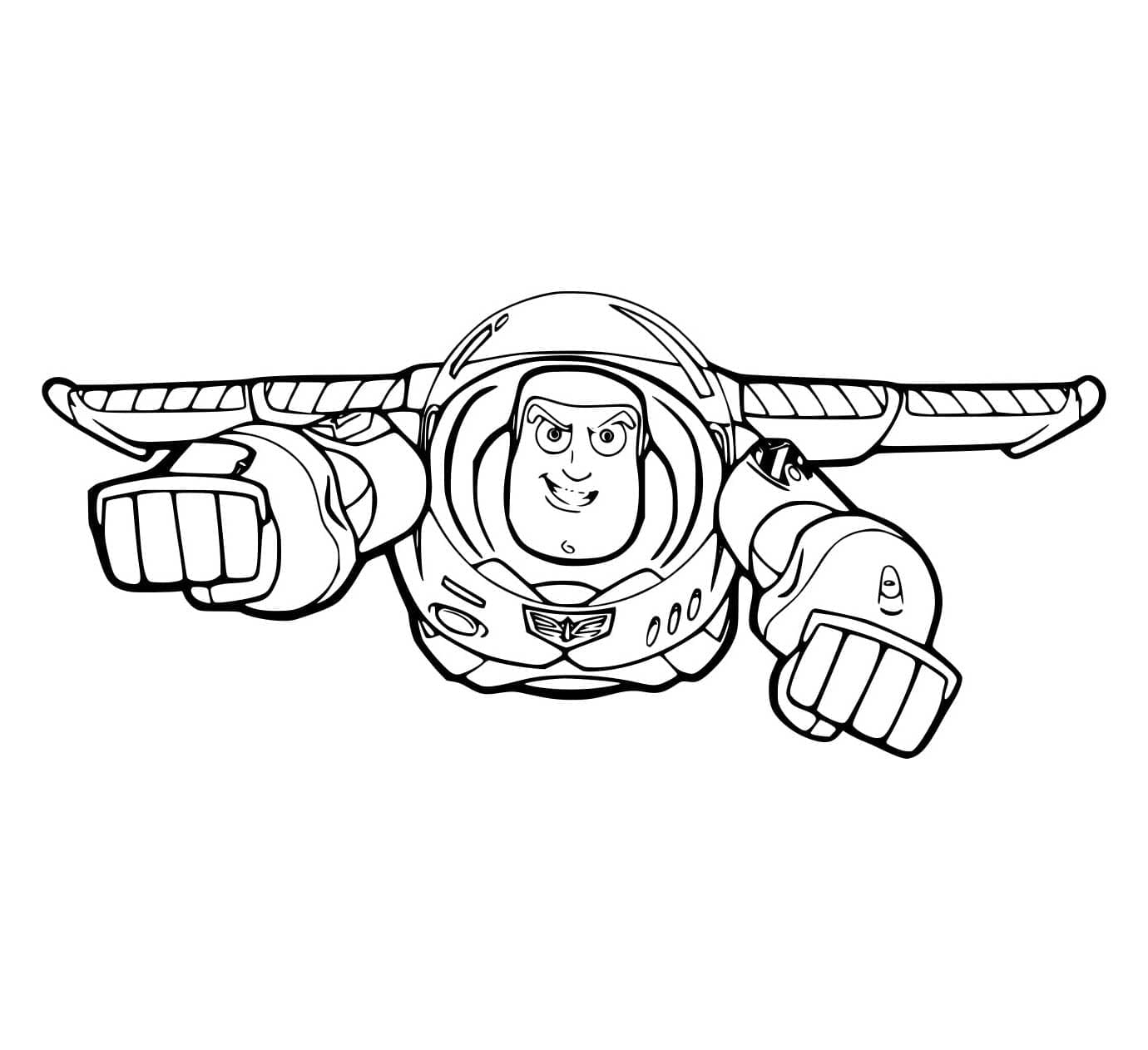 Buzz flyr fort fargelegging