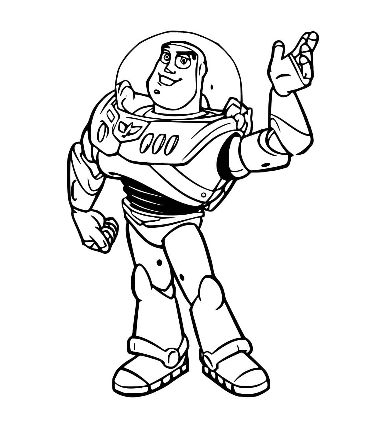 Buzz Lightyear morsom tale fargelegging