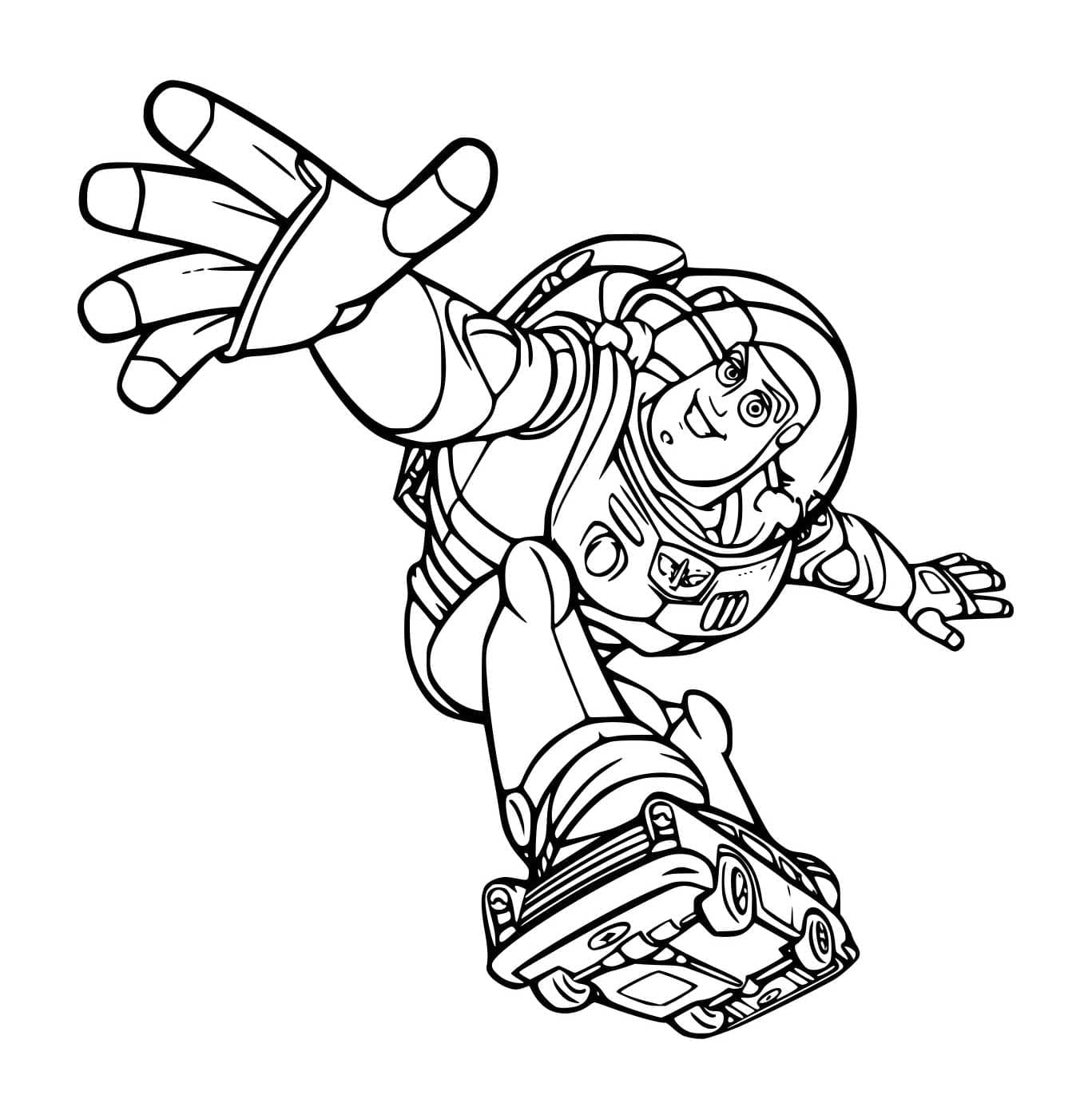 Buzz Lightyear og bilen fargelegging
