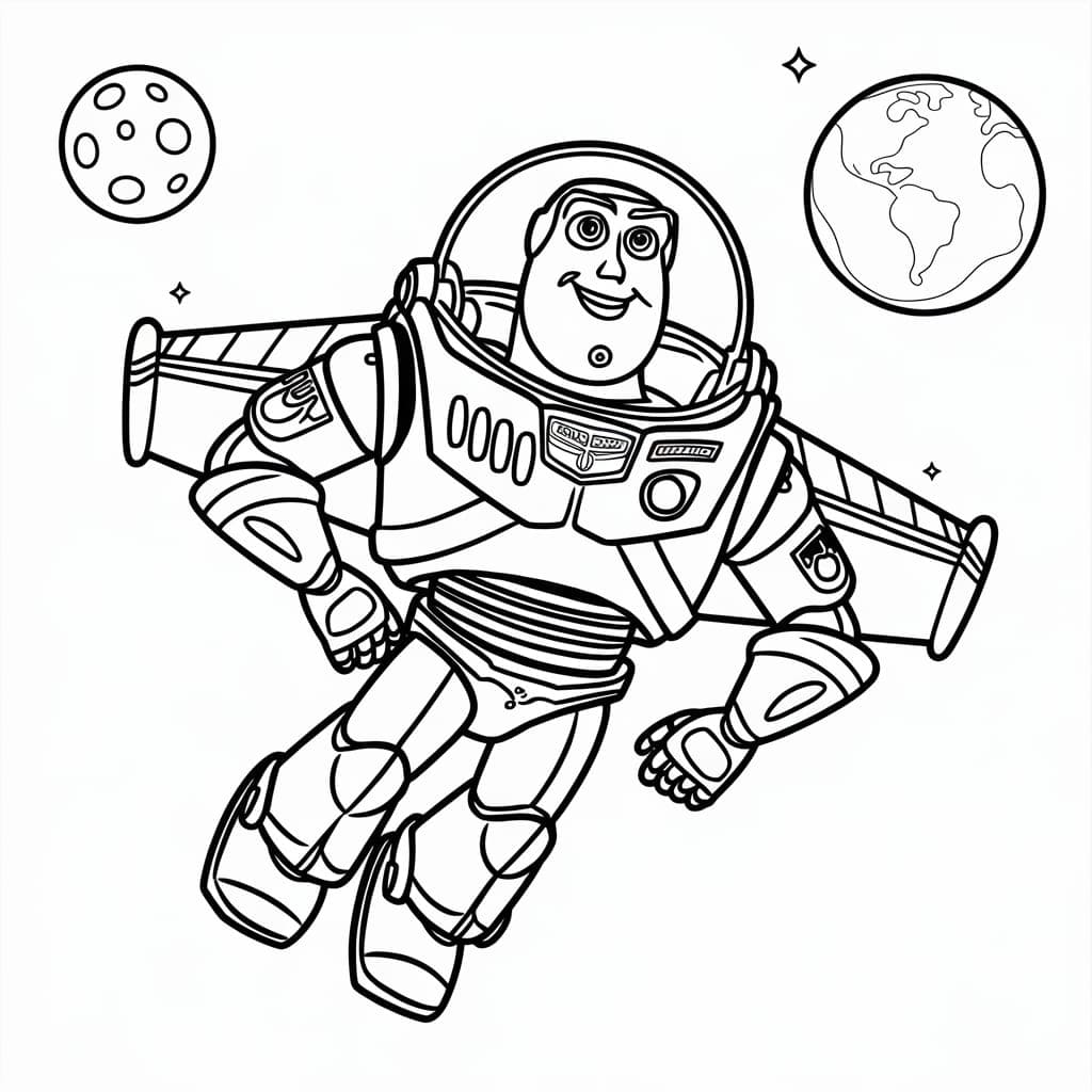 Buzz Lightyear og Jorden fargelegging