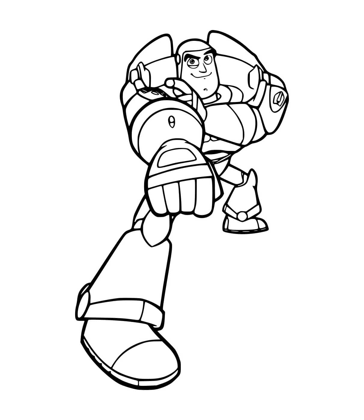 Buzz Lightyear skyter lasere fargelegging