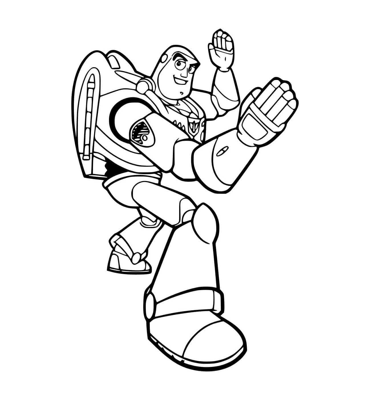 Buzz Lightyear slåss fargelegging