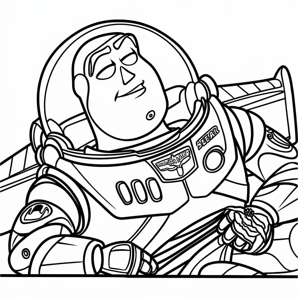 Buzz Lightyear sover fargelegging