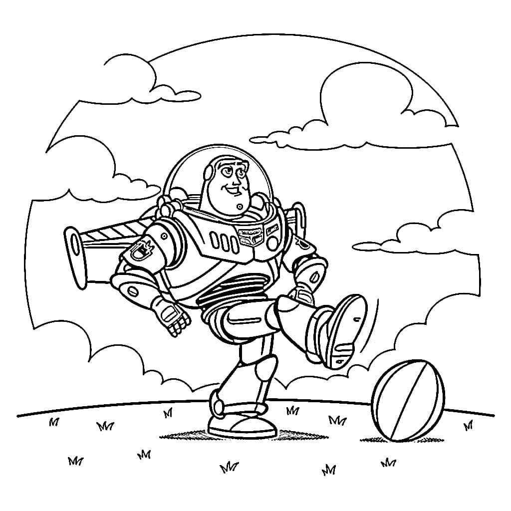 Buzz Lightyear utendørs fargelegging