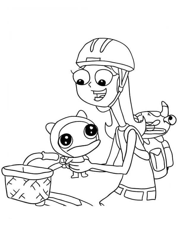 Candace og Meap fargelegging