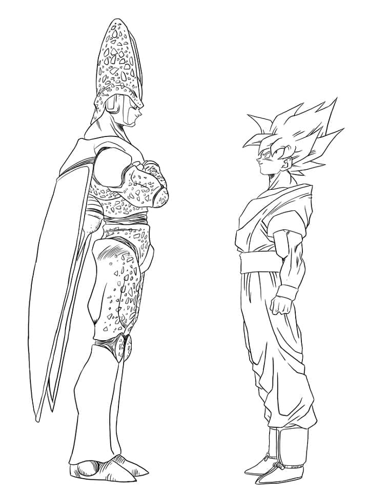 Cell vs Goku fargelegging