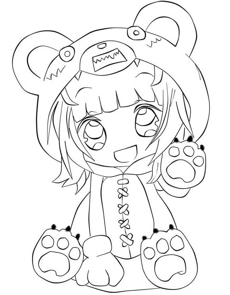 Chibi Annie Sitter fargelegging