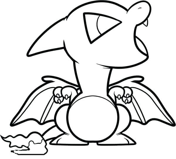 Chibi Charizard Pokemon fargelegging