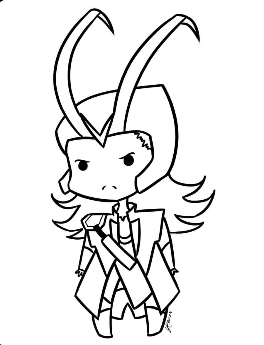 Chibi Loki sint fargelegging