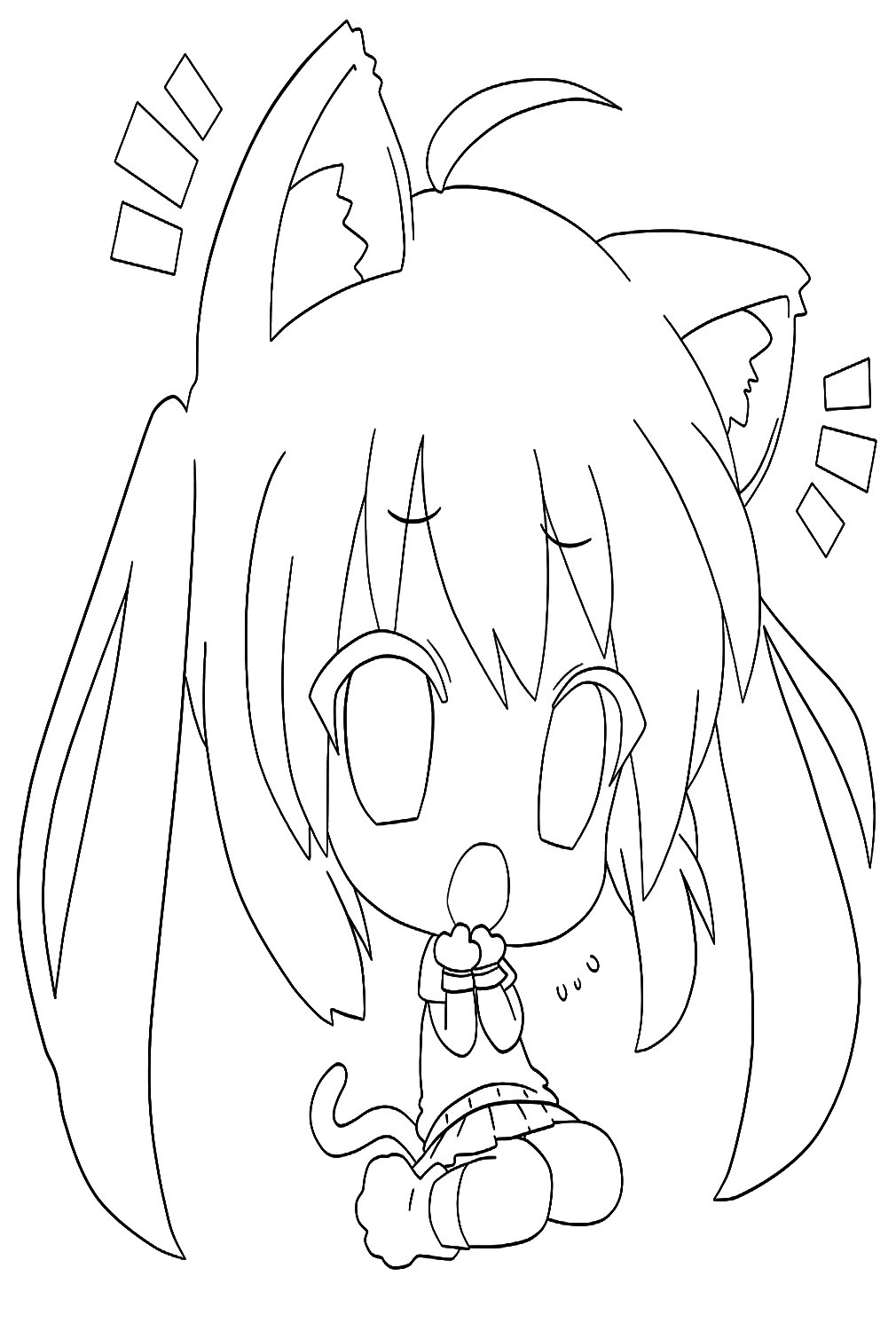 Chibi søt fargelegging