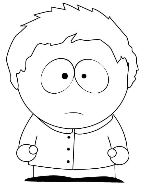 Clyde Donovan fra South Park fargelegging