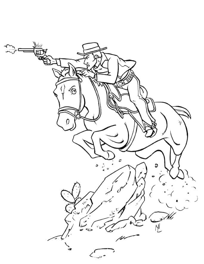 Cowboy-skyting fargelegging