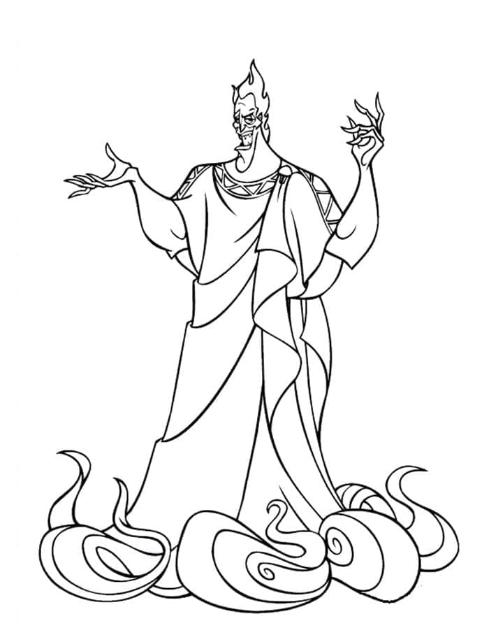 Disneys Hades Herkules fargelegging