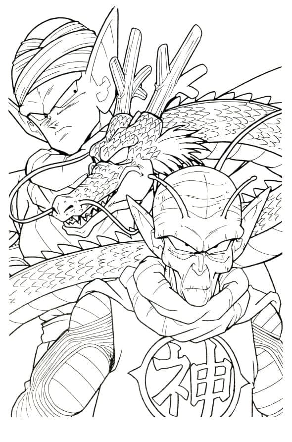 Dragon Ball Z Piccolo og Kong Piccolo fargelegging