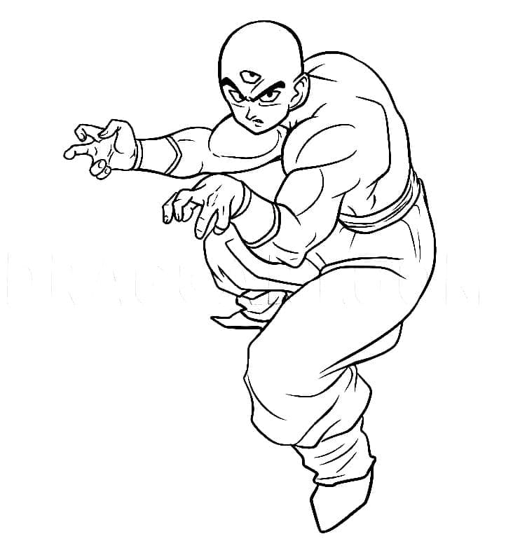 Dragon Ball Z Tien Shinhan fargelegging