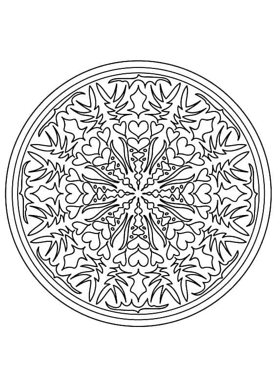 Fantastisk mandala fargelegging