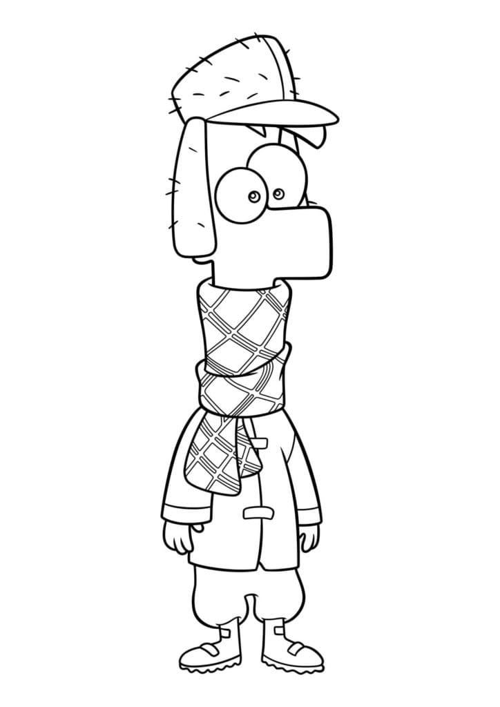 Ferb om vinteren fargelegging