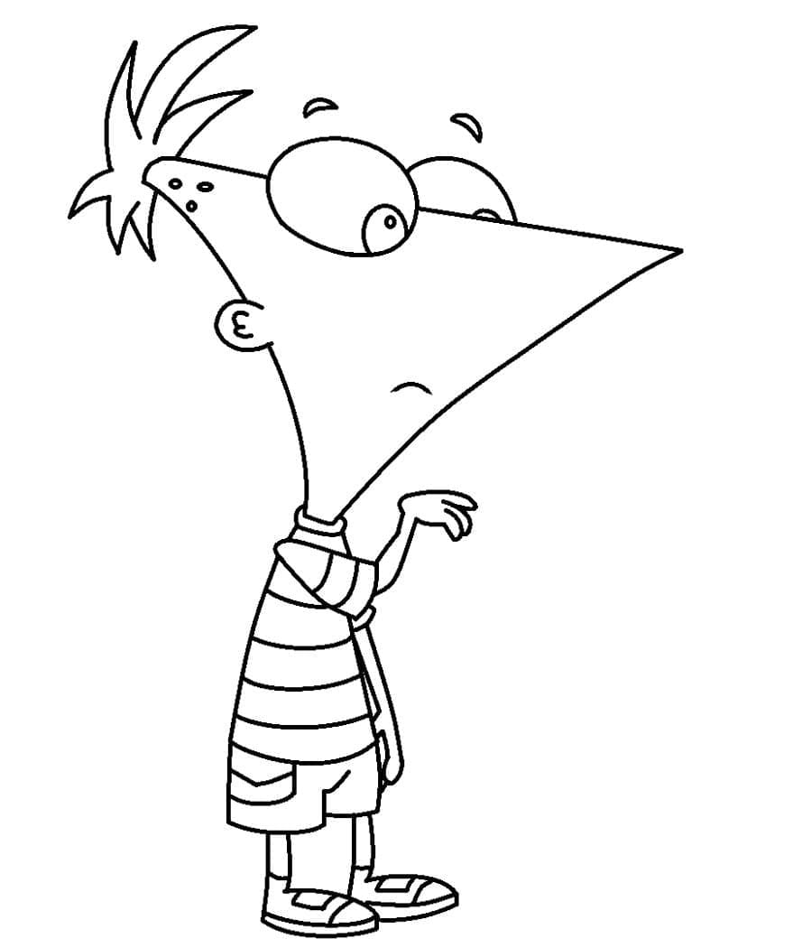 Forvirret Phineas fargelegging