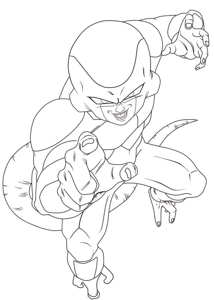 Frieza fra Dragon Ball Z fargelegging