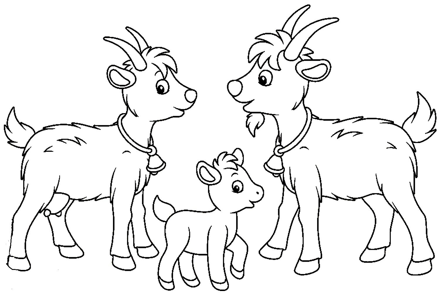 Geitefamilie fargelegging