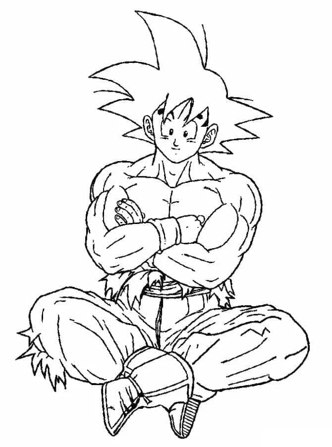 Goku i Dragon Ball Z fargelegging