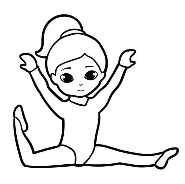 Gratis rytmisk gymnastikk fargelegging