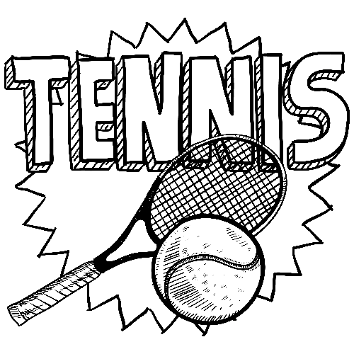 Gratis tennis fargelegging