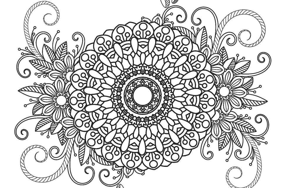 Gratis utskrivbar mandala fargelegging