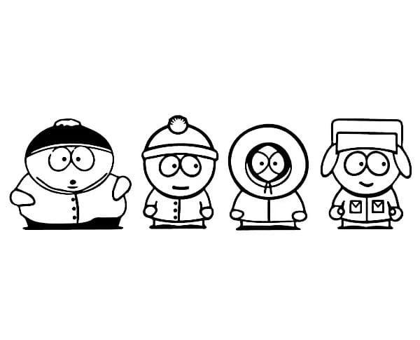 Gratis utskrivbar South Park fargelegging
