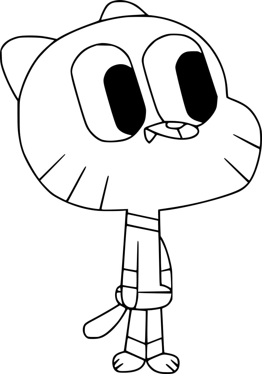 Gumball Watterson fargelegging