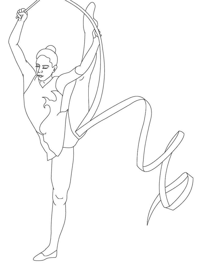Gymnastikk Gratis fargelegging