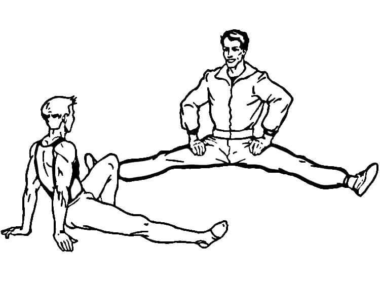 Gymnastikk til utskrift fargelegging