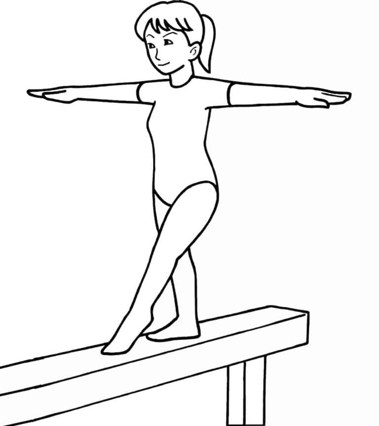 Gymnastikktrykk fargelegging