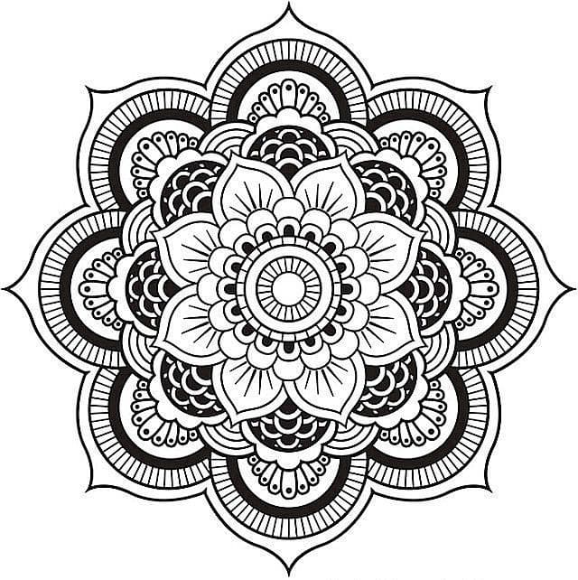 Imponerende mandala fargelegging