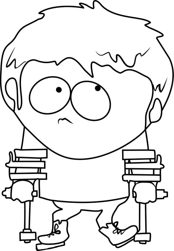 Jimmy Valmer fra South Park fargelegging