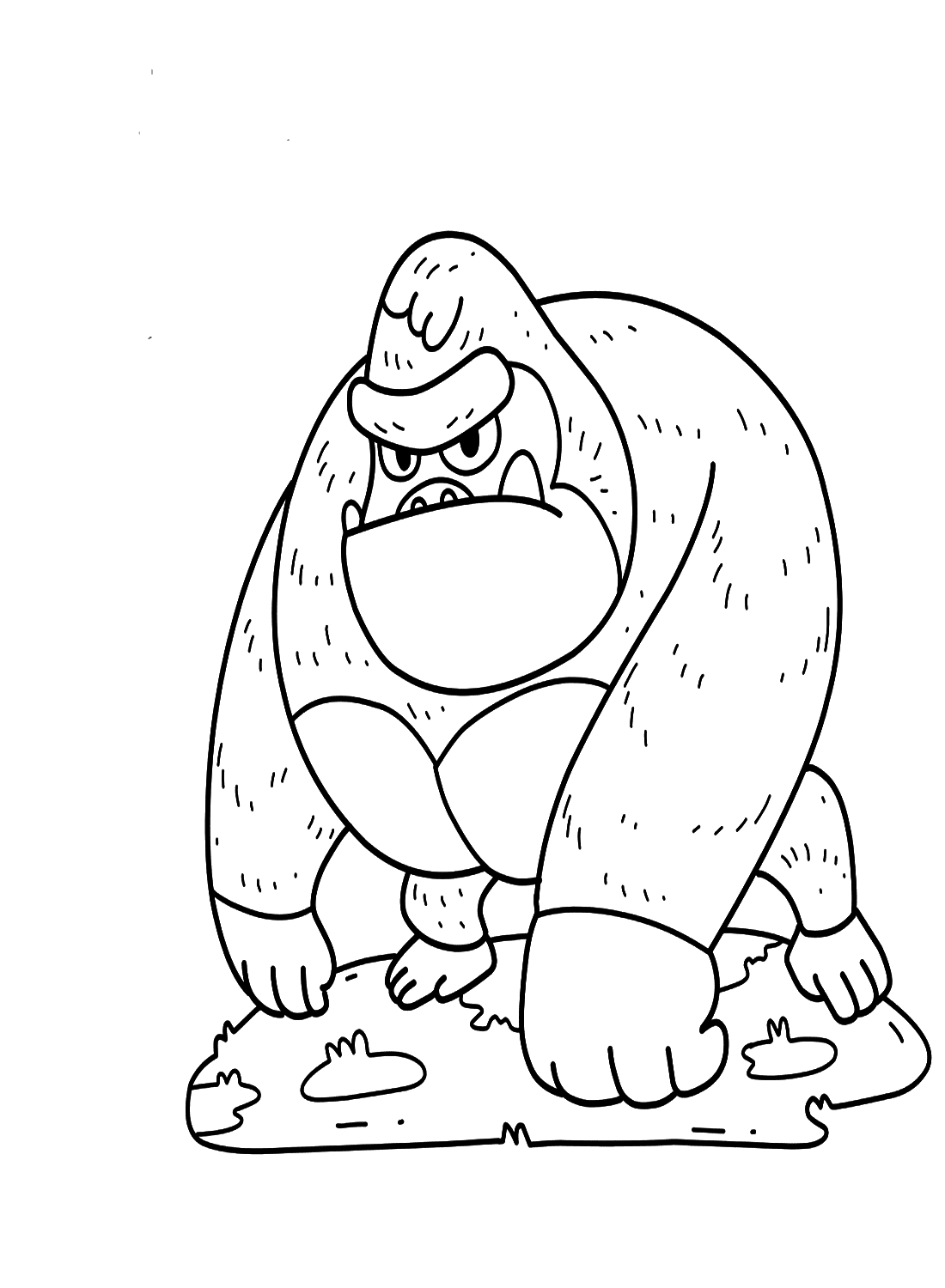 Kjempegorilla fargelegging