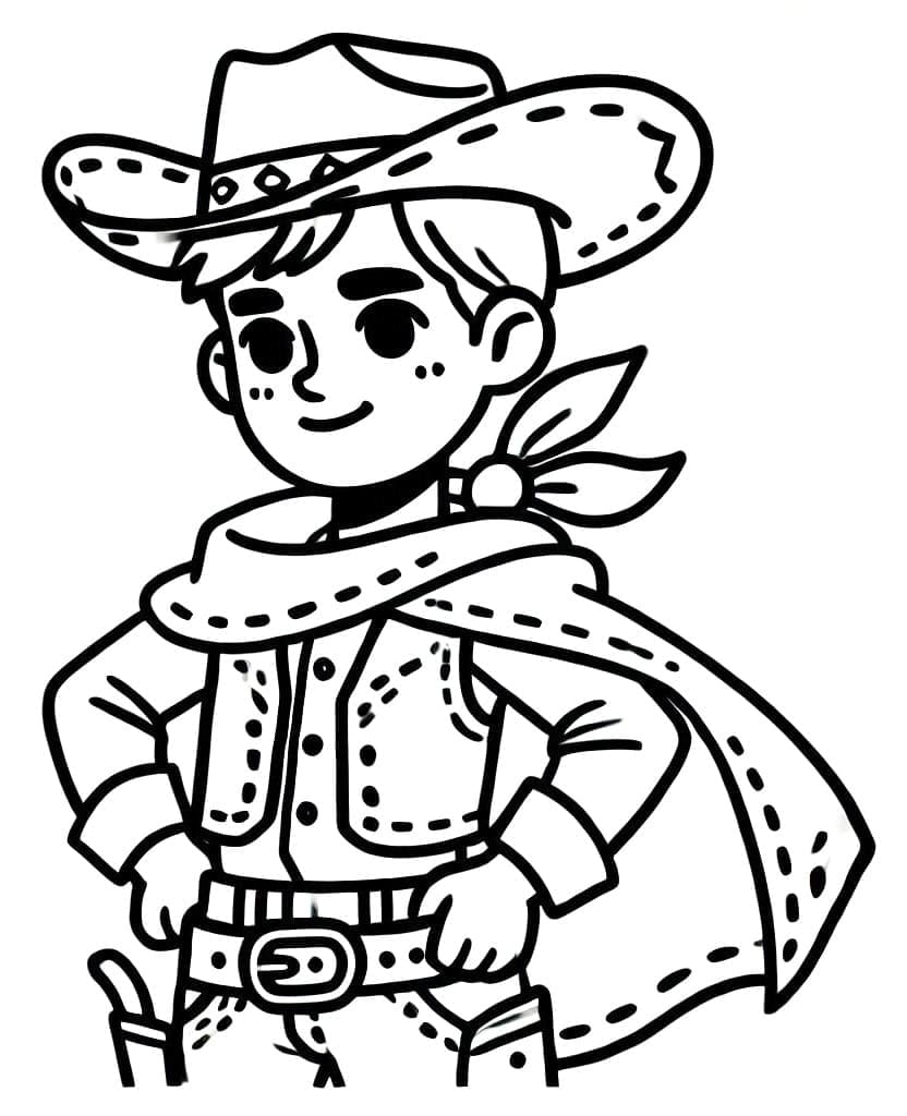 Kunstcowboy fargelegging