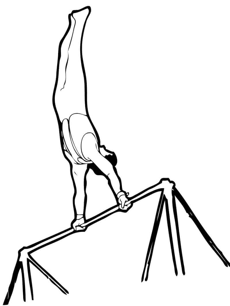 Kunstnerisk gymnastikk fargelegging