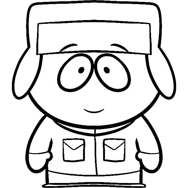 Kyle Broflovski fra South Park fargelegging