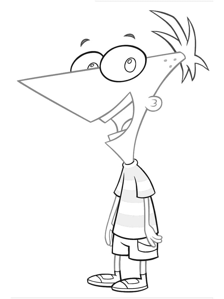 Lykkelig Phineas fargelegging