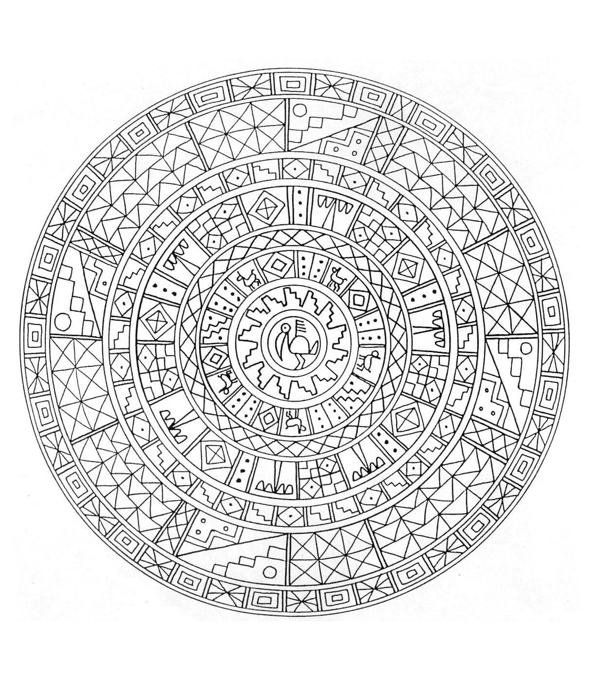 Nydelig Mandala bilde fargelegging