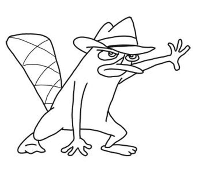 Phineas og Ferb Agent P fargelegging