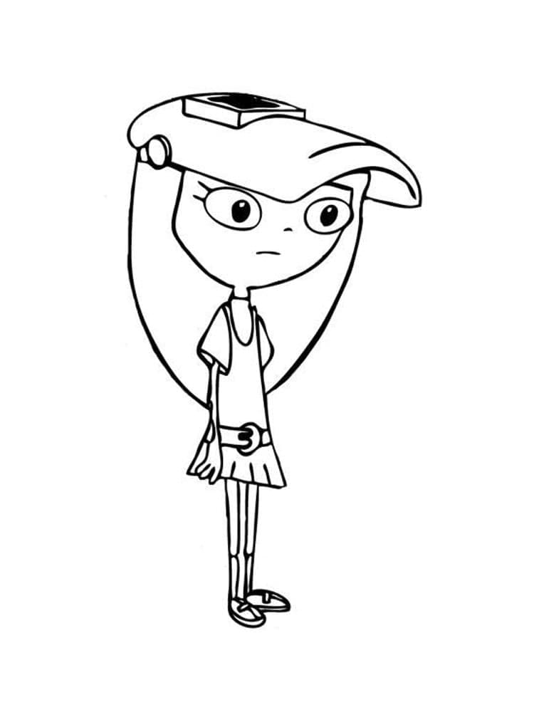 Phineas og Ferb Isabella fargelegging