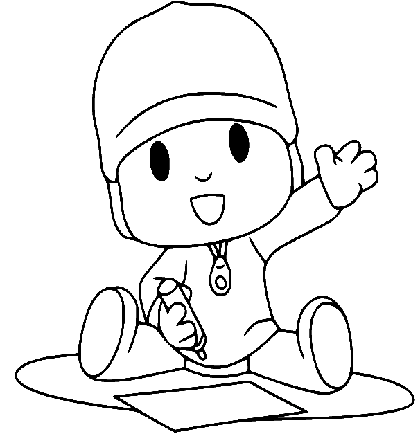 Pocoyo-tegnebilder fargelegging
