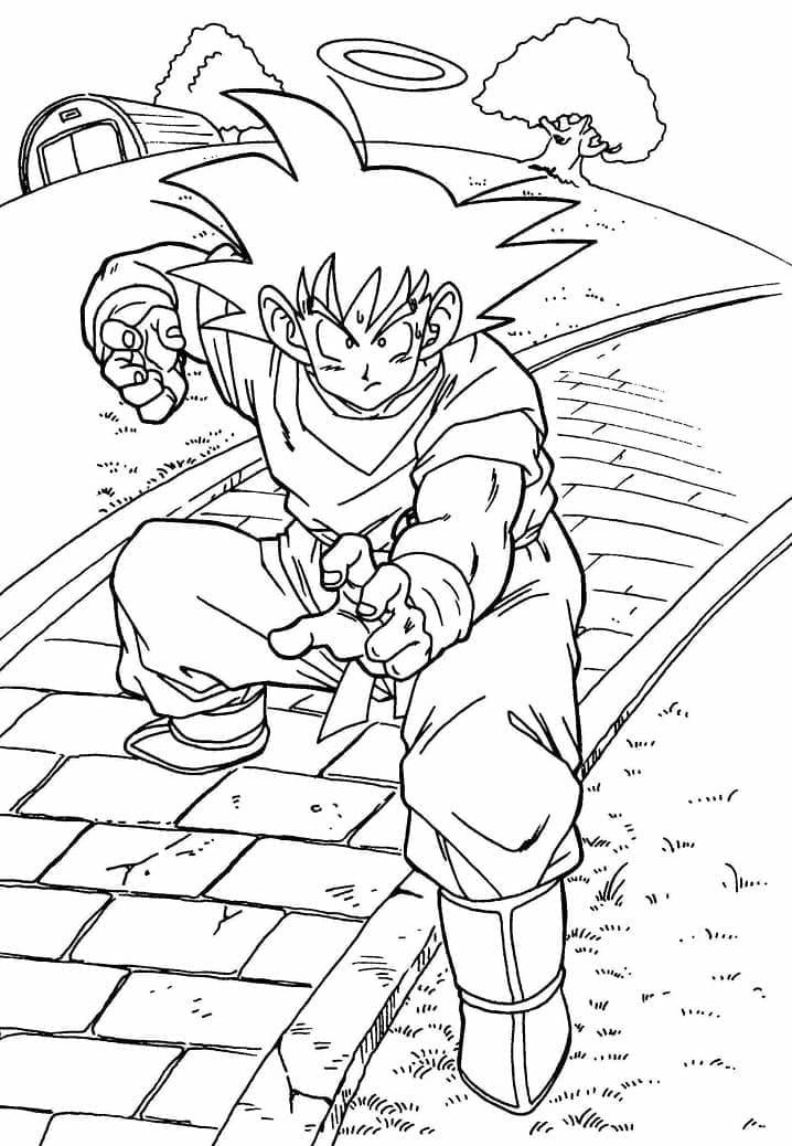 Son Goku Dragon Ball Z fargelegging