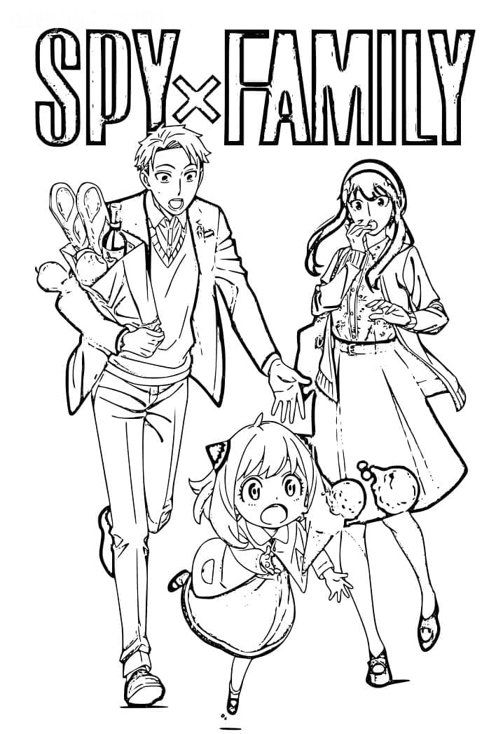 Spy x Family Bilde fargelegging