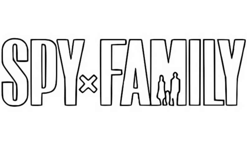 Spy x Family Logo fargelegging