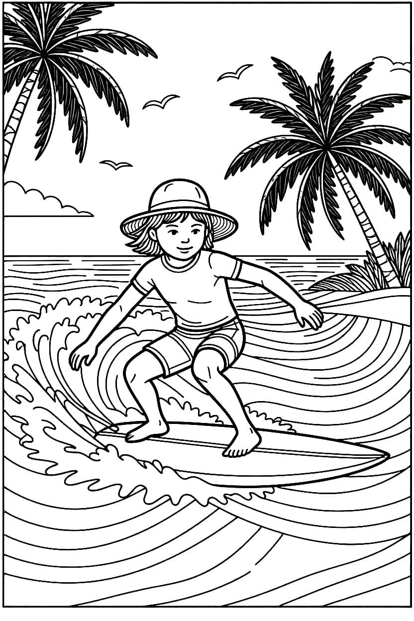 Surfing Fargelegging