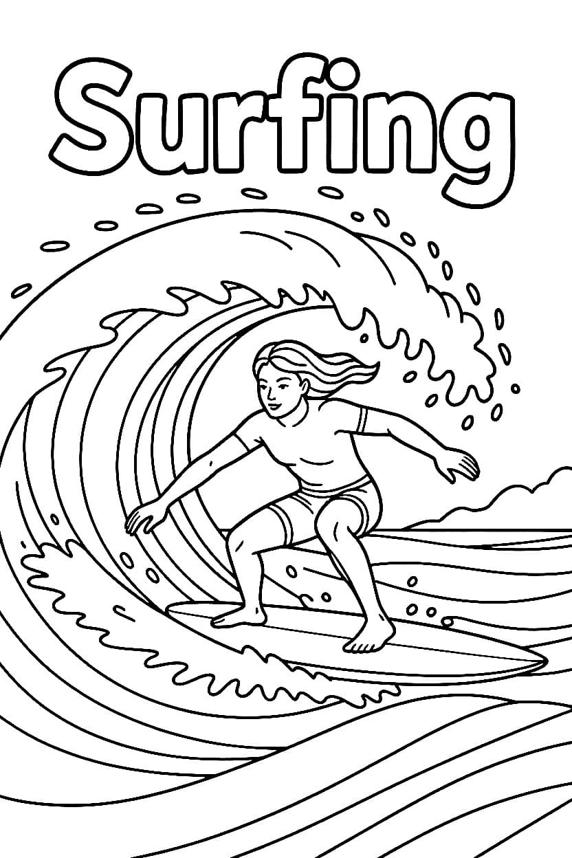Surfetrykk fargelegging